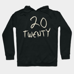 Hand Drawn Letter Number 20 Twenty Hoodie